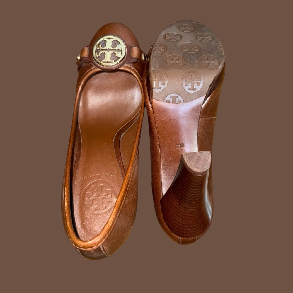 Tory Burch brown Leather Heels - Picture 6 of 16
